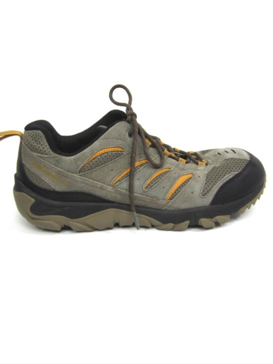 Merrell Pine Vent Size 13M Mens Low Hiking Trail Running Shoe Gray Yellow J09583 main image 10